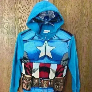 NWT Avengers, Captain America zip up sweatshirt youth